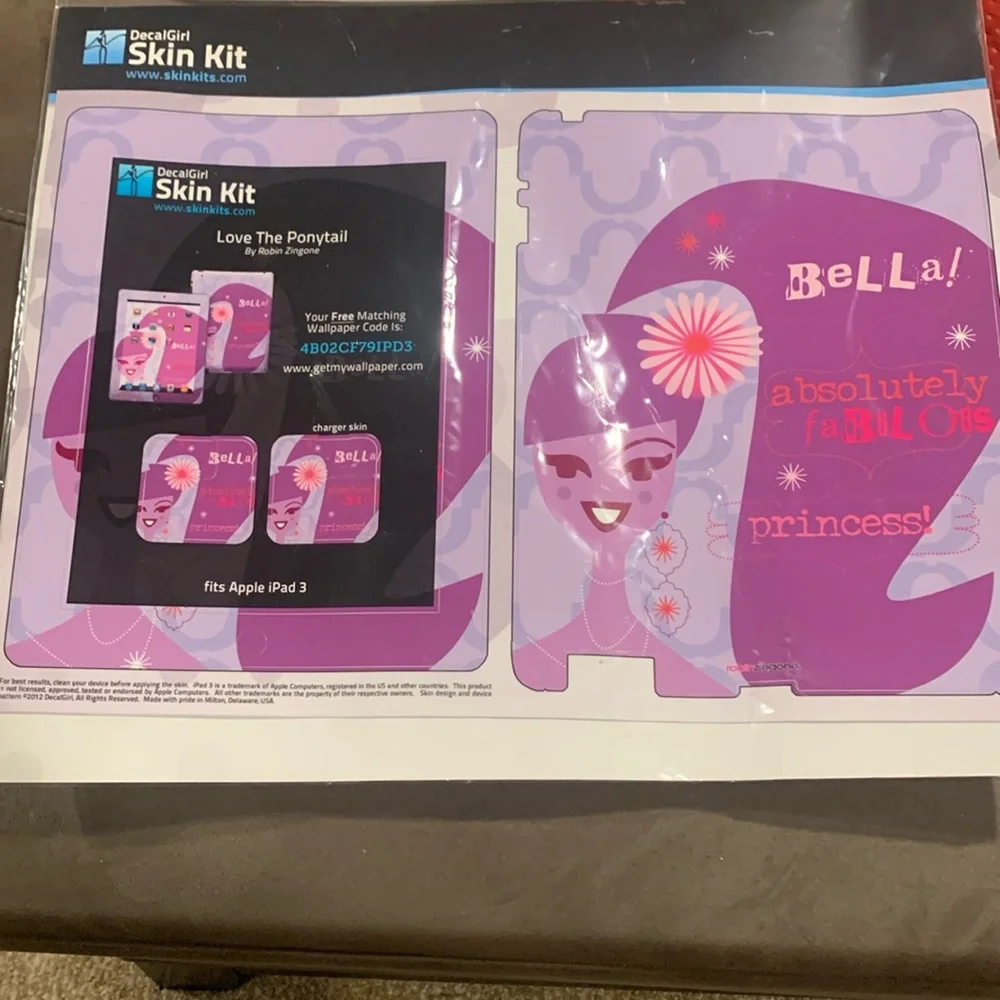 iPad Decal Girl Skin Kit